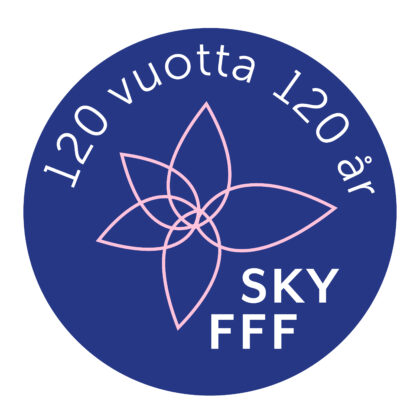 SKY FFF 120 vuotta juhlalogo.